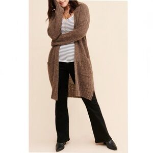 Anthropologie alpaca wool sweater - Goldie Longline